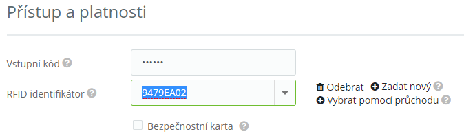 Obr. 7: RFID identifikátor